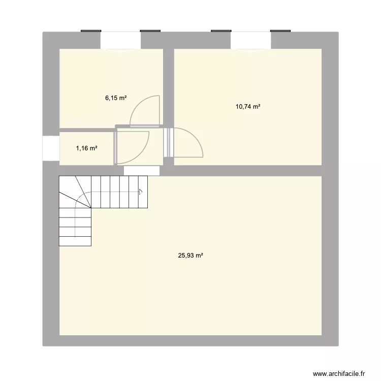Courcimont2026. Plan de 4  et 44 m²