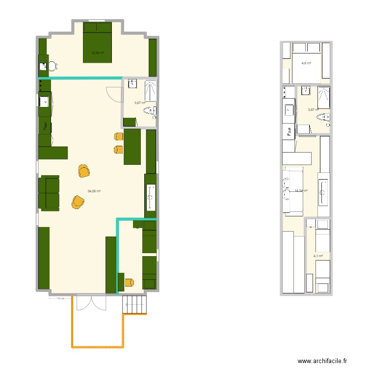 20240124-FINAL Plan Caravane FINAL Couleurs bis. Plan de 7 pièces et 97 m2