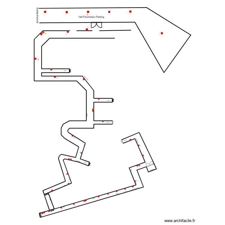 Coursive rive gauche. Plan de 1 et 1 m² Coursive rive gauche. Plan de 1 et 1 m²