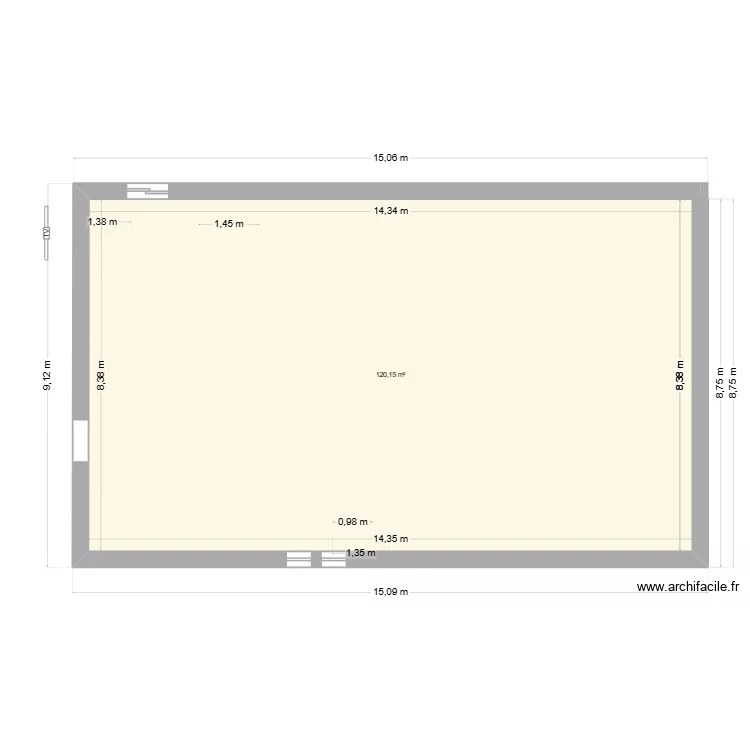 coiffures. Plan de 1 Pièce et 120 m² coiffures. Plan de 1 Pièce et 120 m²