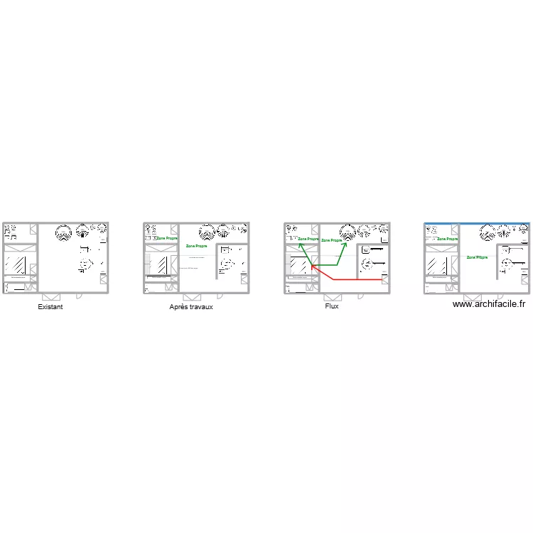 Zone Lavage. Plan de 