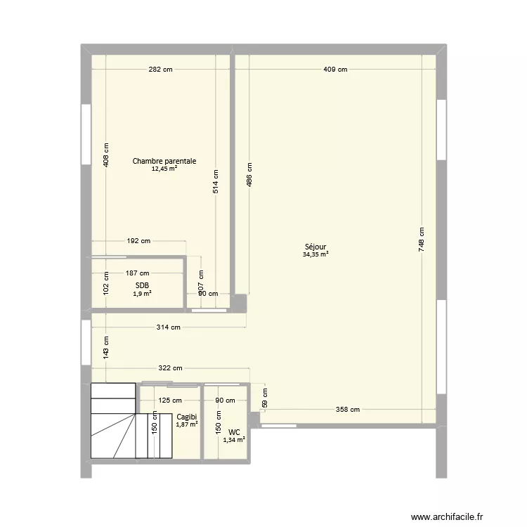 Moutafani - RDC. Plan de 