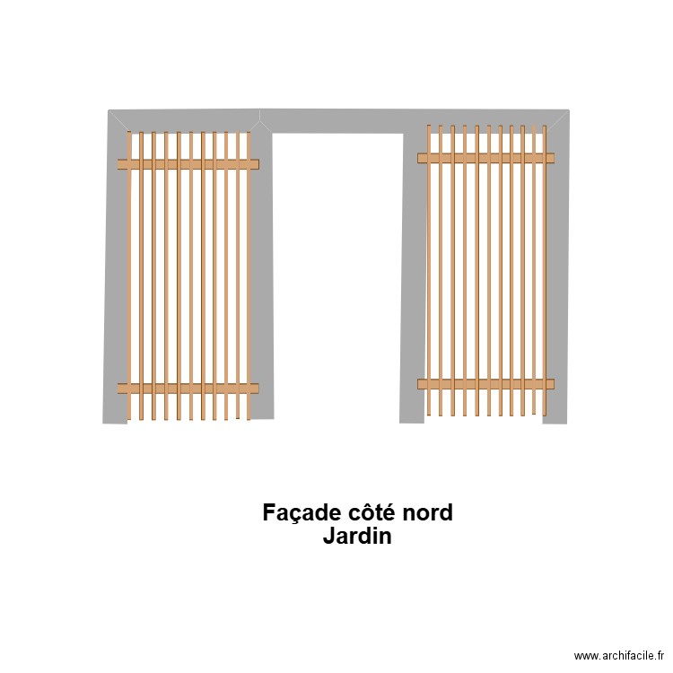 GARAGE COTE JARDIN ET COURS. Plan de 0 pièce et 0 m2