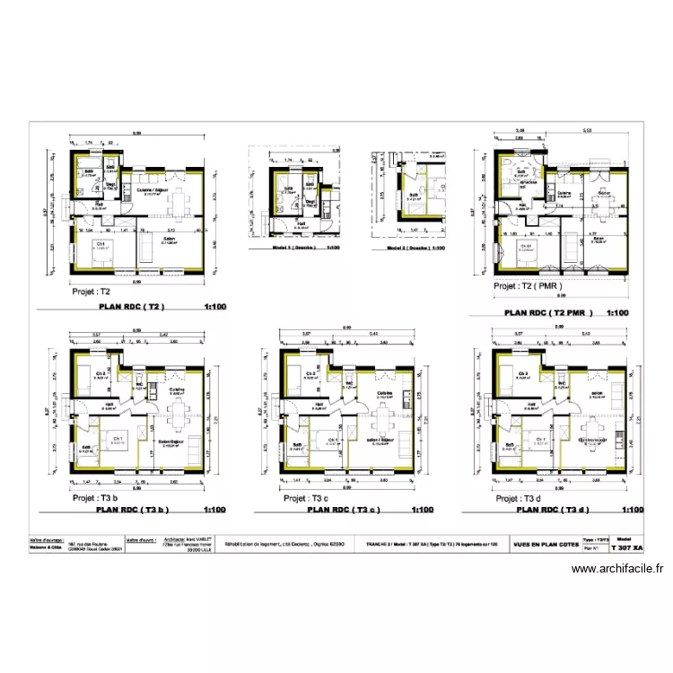 PLAN P PIED T2 TR3. Plan de 