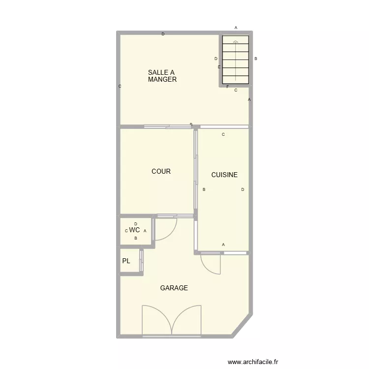 RATIER RDC PLOMB AIMARGUES. Plan de 7 Pièces et 34 m² RATIER RDC PLOMB AIMARGUES. Plan de 7 Pièces et 34 m²