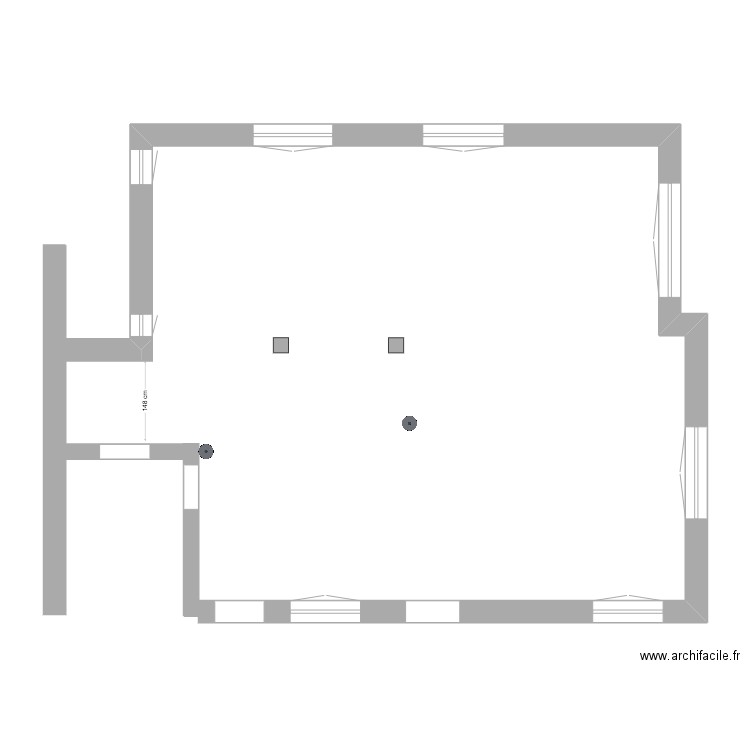 Plan etage 1 proposition1. Plan de 0 pièce et 0 m2