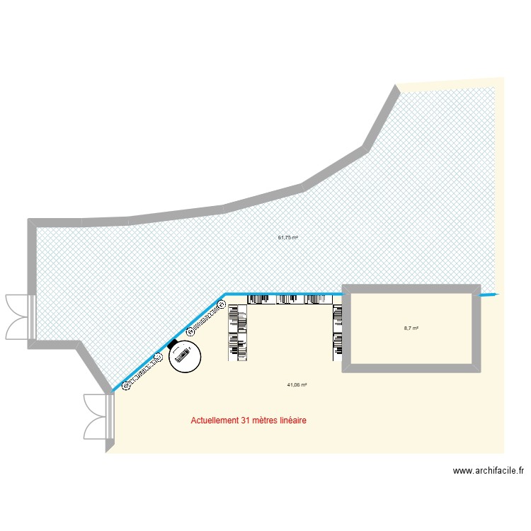 Résa. Plan de 3 pièces et 112 m2