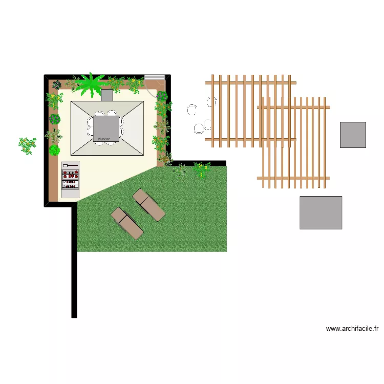 Coin Repas dalle moyenne -. Plan de Coin Repas dalle moyenne -. Plan de