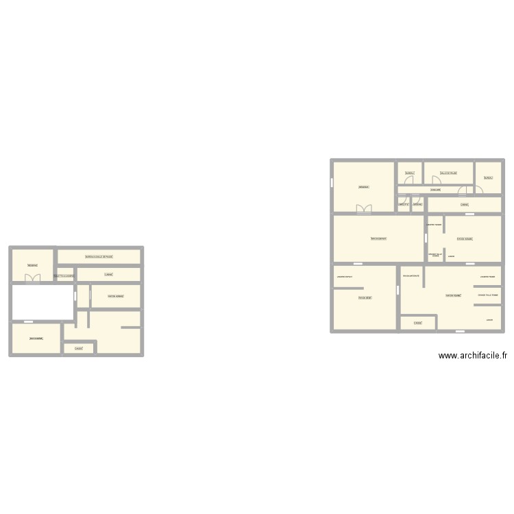 kiabi. Plan de 21 pièces et 319 m2