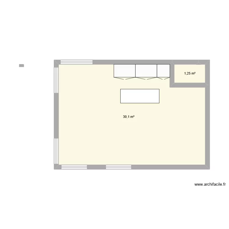 Aménagement local CPE. Plan de 2 Pièces et 31 m² Aménagement local CPE. Plan de 2 Pièces et 31 m²