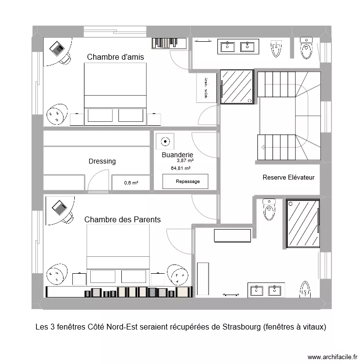 3&egrave; projet Knorr ammend&eacute;. Plan de 