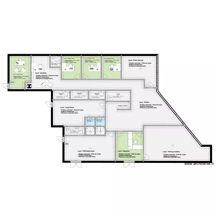 Budg&eacute;taire - Mandevco - Cavendish. Plan de 