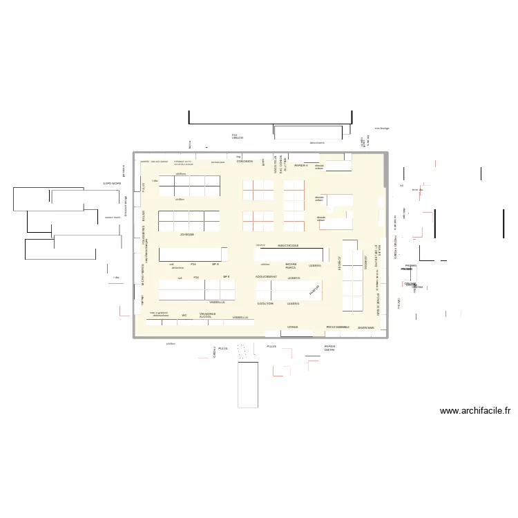 MAG 3.8. Plan de 1  et 281 m²