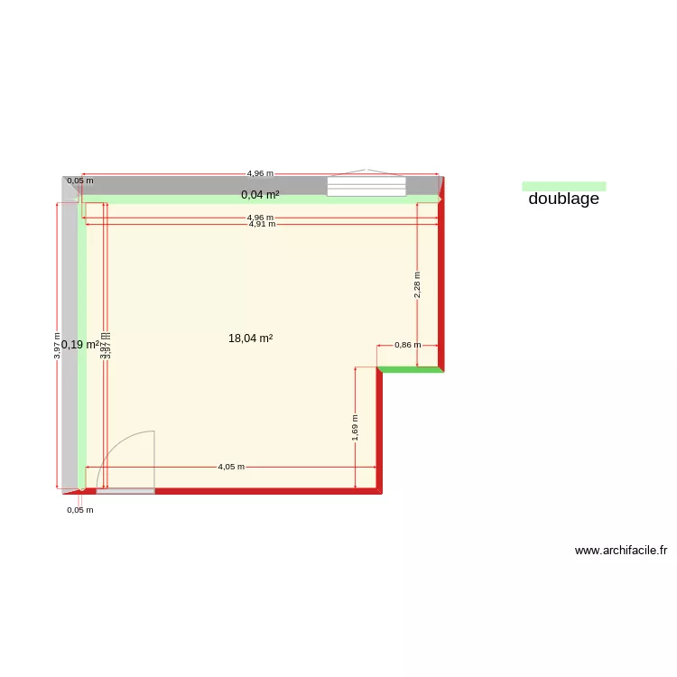 SDB_ETAGE. Plan de 