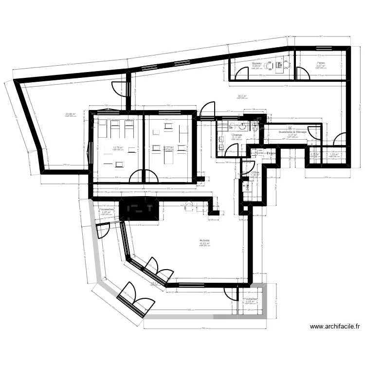 B91QS23HC projet PST ET JR. Plan de 