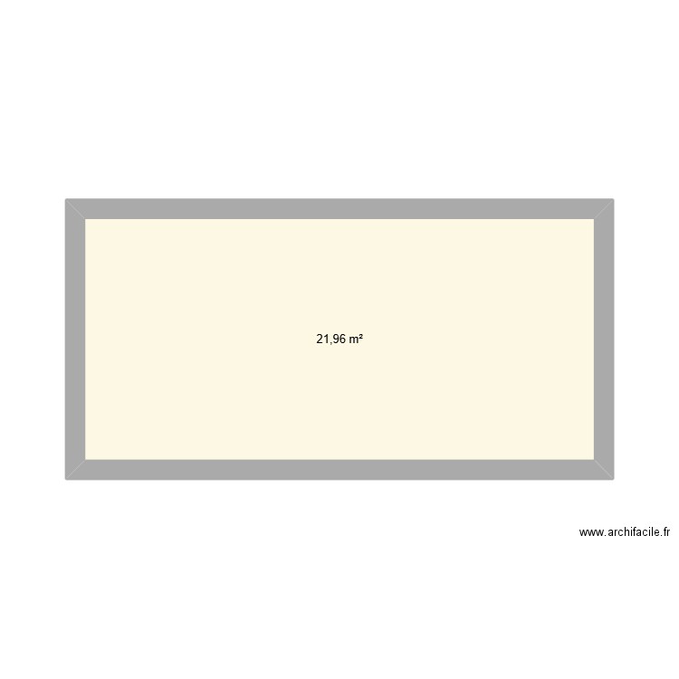 Lingerie. Plan de 1 pièce et 22 m2