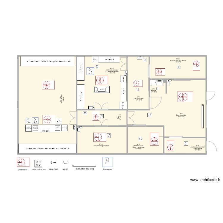 plan 2 personnels. Plan de 10 pièces et 64 m2