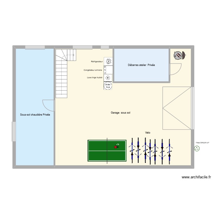 SOUS SOL. Plan de 0 pièce et 0 m2 SOUS SOL. Plan de 0 pièce et 0 m2