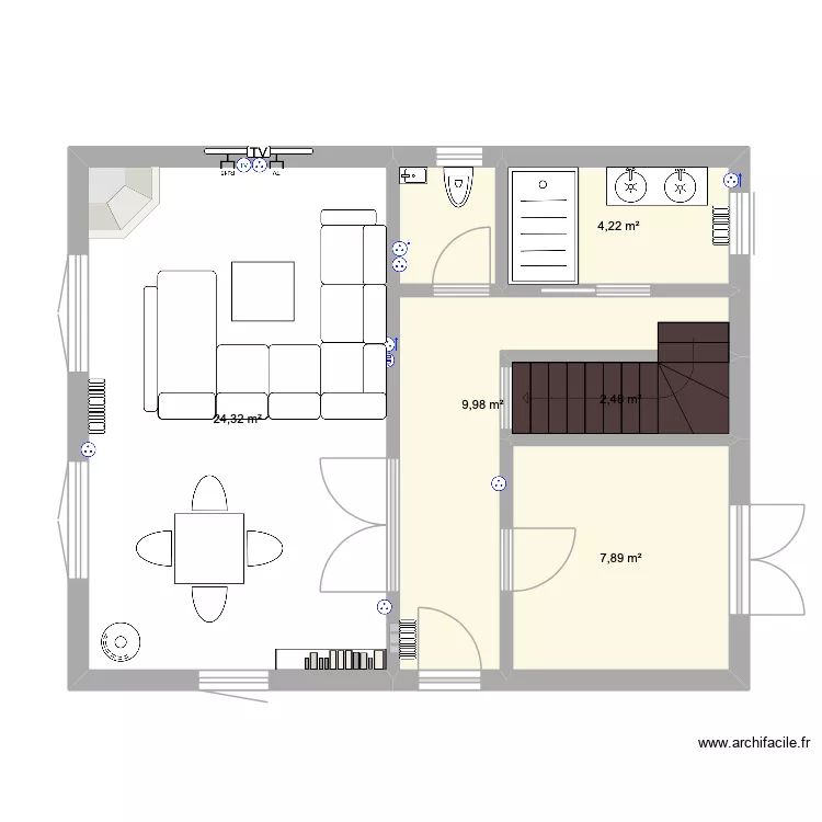 MAISON. Plan de 5 et 49 m² MAISON. Plan de 5 et 49 m²