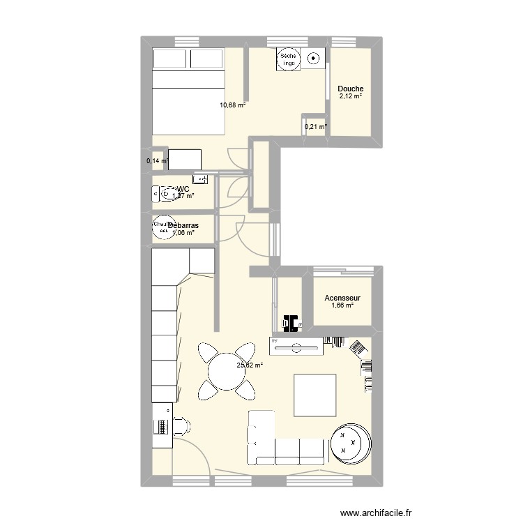 Chez moi. Plan de 0 pièce et 0 m2 Chez moi. Plan de 0 pièce et 0 m2