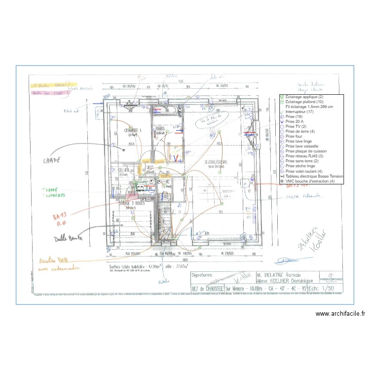 DELATRE RDC. Plan de 0 pièce et 0 m2