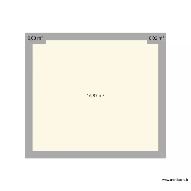 ecole. Plan de 3  et 17 m²