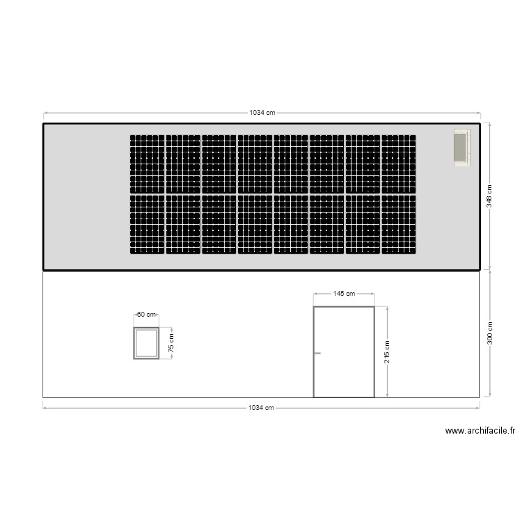 LEGOFF. Plan de 1 pièce et 36 m2