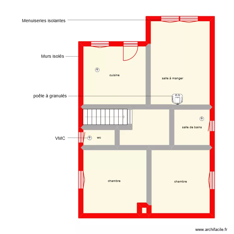 FILJAK Katia &eacute;tage s4. Plan de 8 Pièces et 62 m²