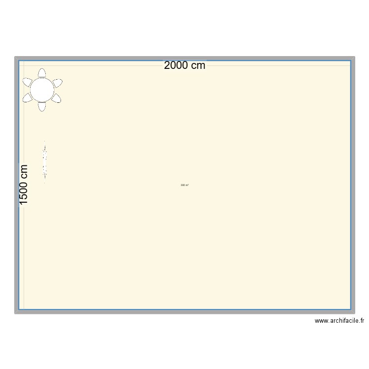SALLE DE VIGY. Plan de 1 pièce et 300 m2