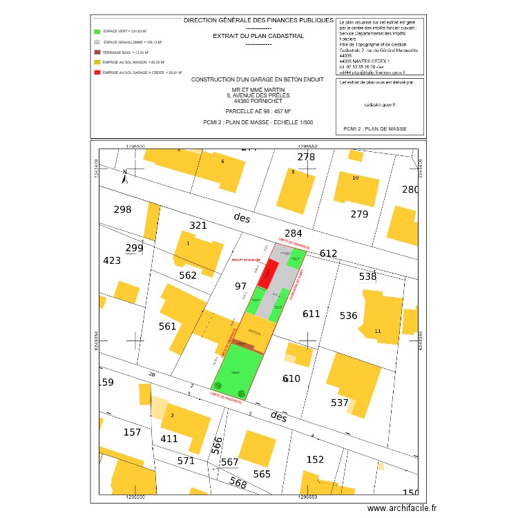 PCMI 2 MARTIN PORNICHET. Plan de 0 pièce et 0 m2