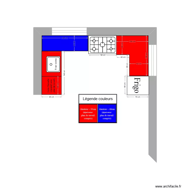 plan cuisine. Plan de 