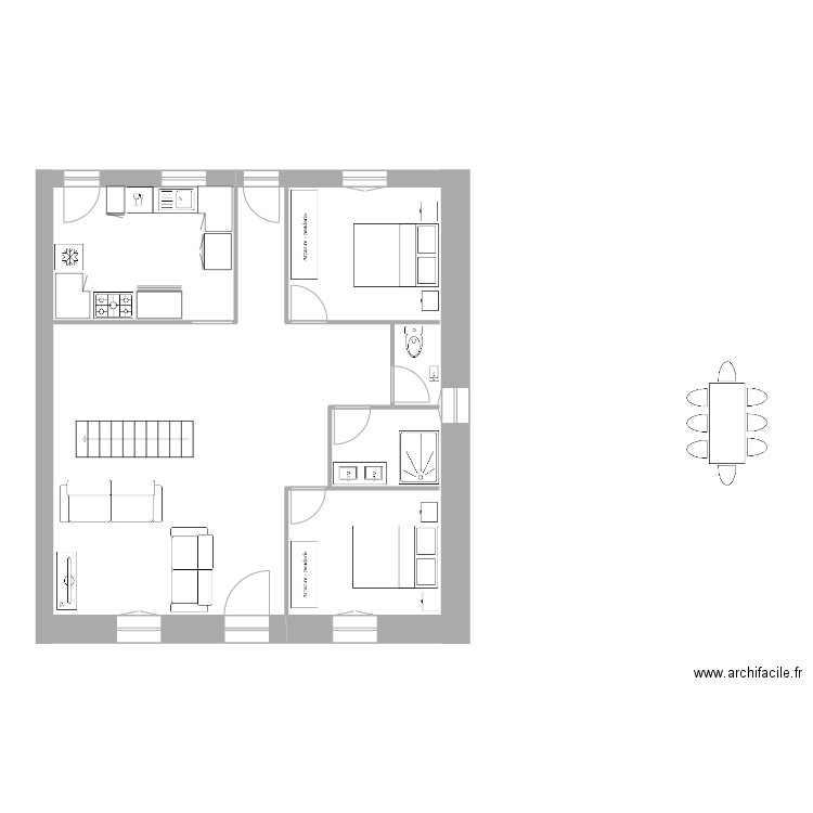 Maison La Couronne. Plan de 0 pièce et 0 m2