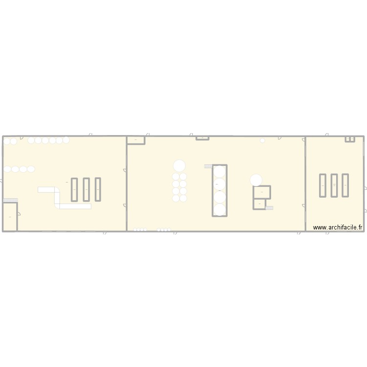 usine bière . Plan de 23 pièces et 4215 m2