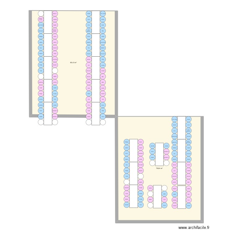 Table. Plan de 0 pièce et 0 m2