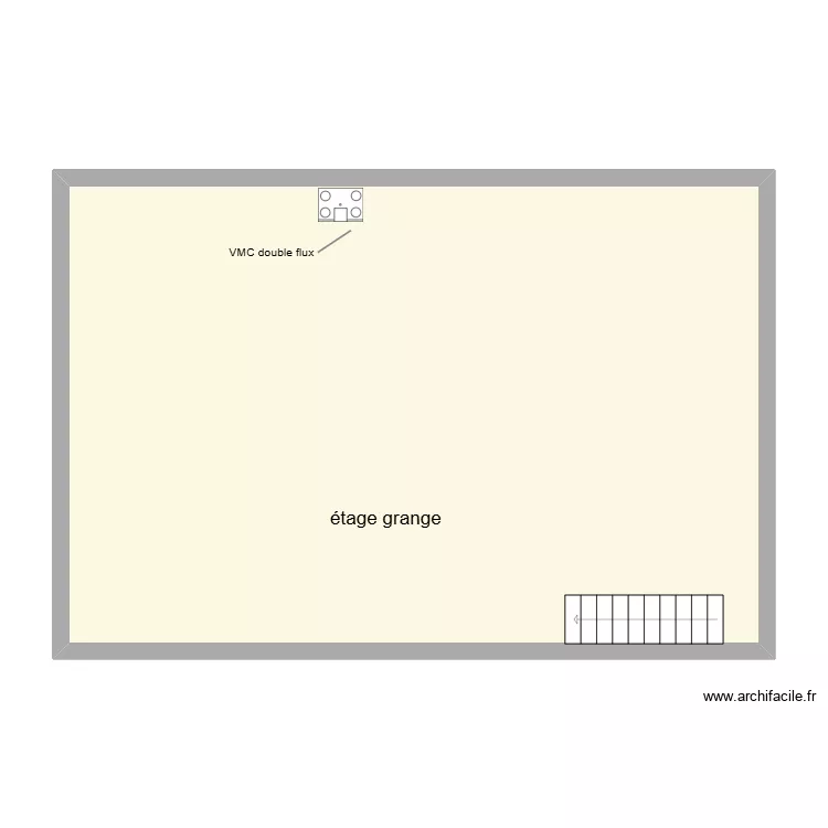 élec étage grange. Plan de 1 Pièce et 86 m² élec étage grange. Plan de 1 Pièce et 86 m²