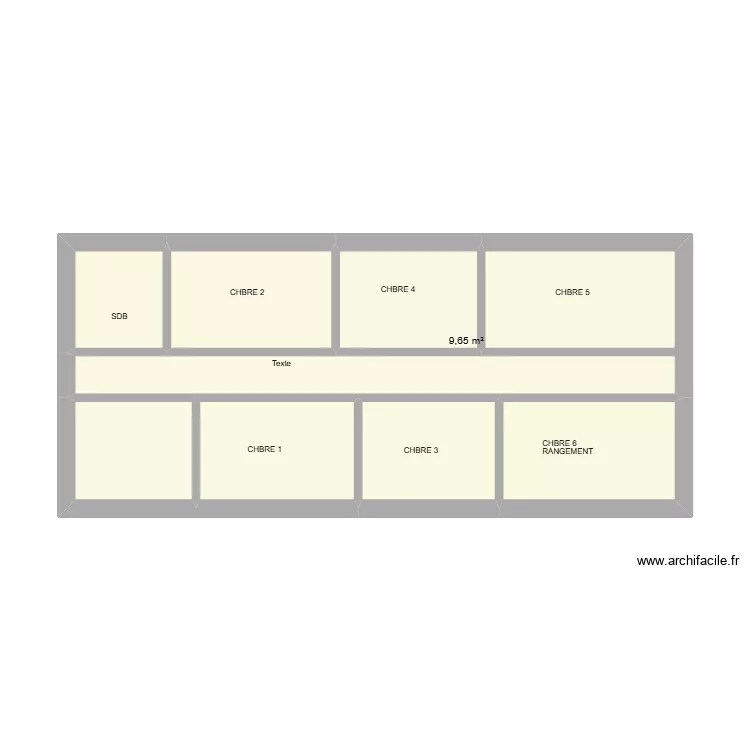 ETAGE REPARTITION. Plan de 8 pièces et 32 m² ETAGE REPARTITION. Plan de 8 pièces et 32 m²