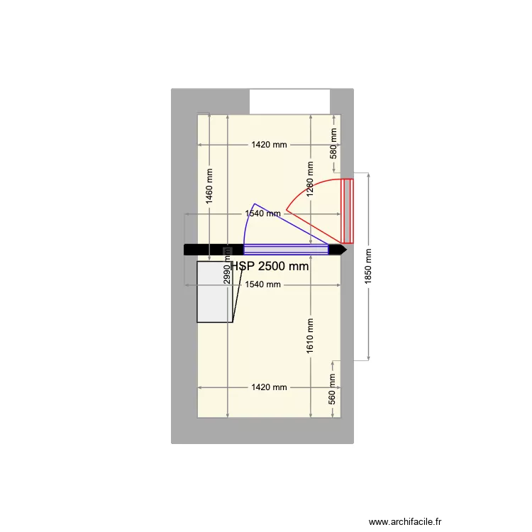 Local Electrique actuel 1. Plan de 