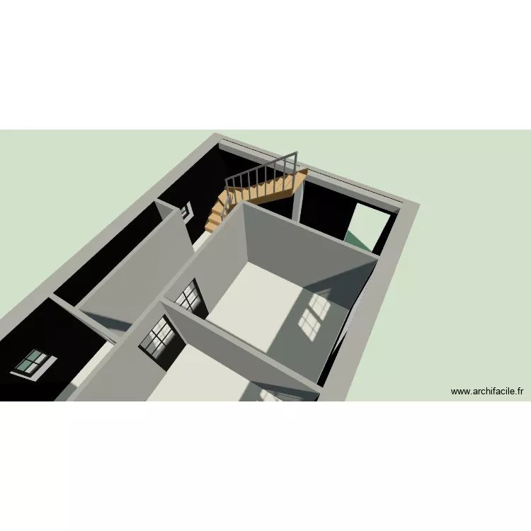 new. Plan de 3  et 39 m²