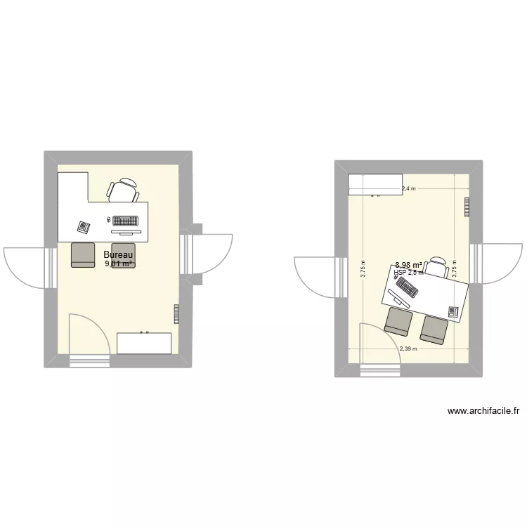 plan le lude. Plan de 2 et 18 m² plan le lude. Plan de 2 et 18 m²