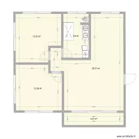 Plan appartement 1 Redoute modifi&eacute;
