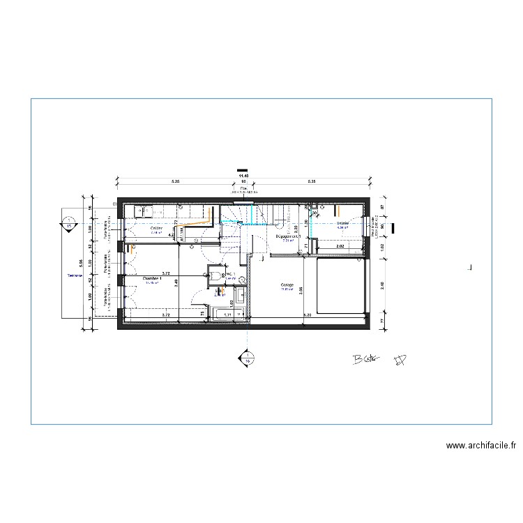 SENG RDC CHAUFFAGE. Plan de 0 pièce et 0 m2