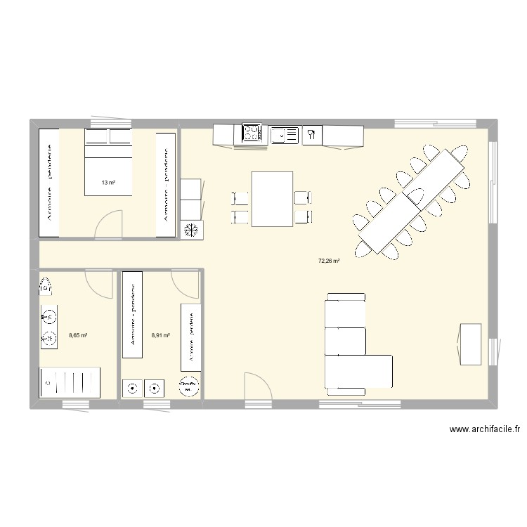 maison les epesses 5. Plan de 4 pièces et 103 m2