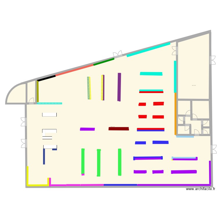 plan magasin king jouet. Plan de 2 pièces et 638 m2