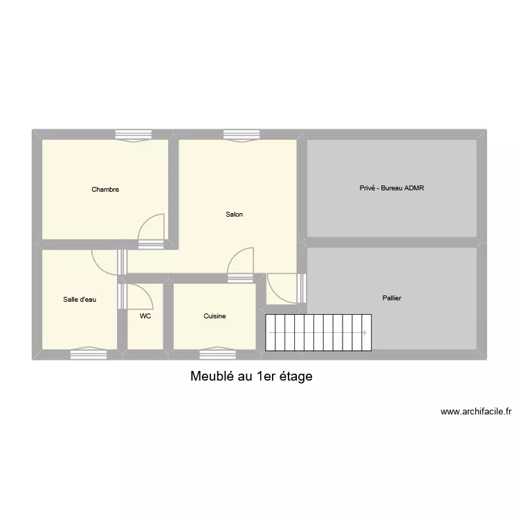 GR1368. Plan de 8  et 60 m²