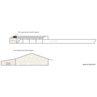 plan transversal et longitudinal batiment