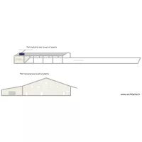 plan transversal et longitudinal batiment