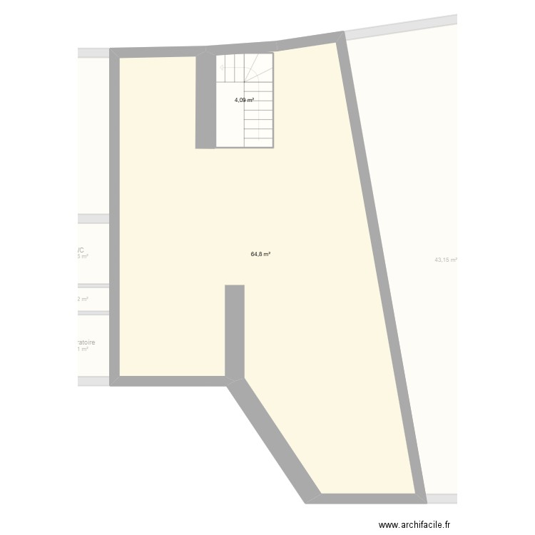 pharmacie. Plan de 12 pièces et 240 m2