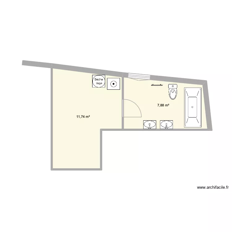 Fernandezdez. Plan de 2  et 20 m²