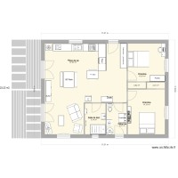 chalet madrier Meublé
