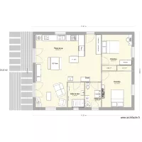 chalet madrier Meubl&eacute;